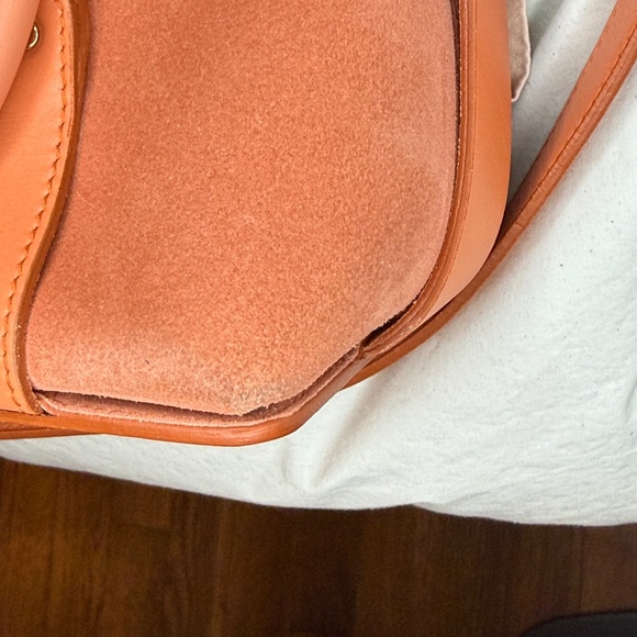 Salvatore Ferragamo Two Way Shoulder Bag AF-21 4875 Pink Suede Leather Women's - Picture 12 of 13